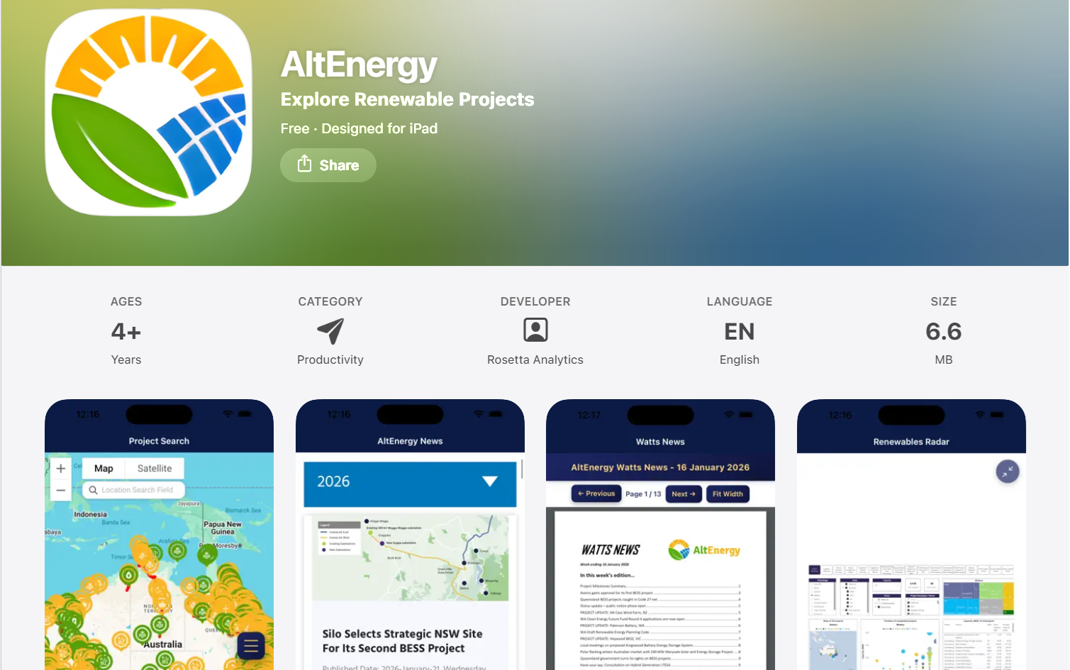 AltEnergy: there’s an app for that